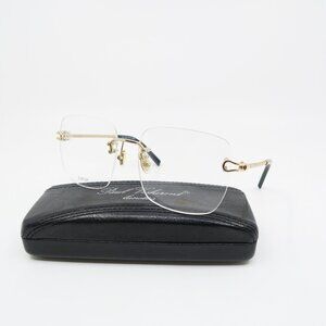Paul Vosheront PV 618 C2 23K Gold Plated Rimless, Gold New Eyeglasses.